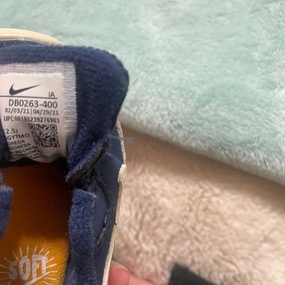 Nike Max 90 Crib SE (CB) in the Midnight Navy/White colorway infant size 1c - Picture 3 of 8